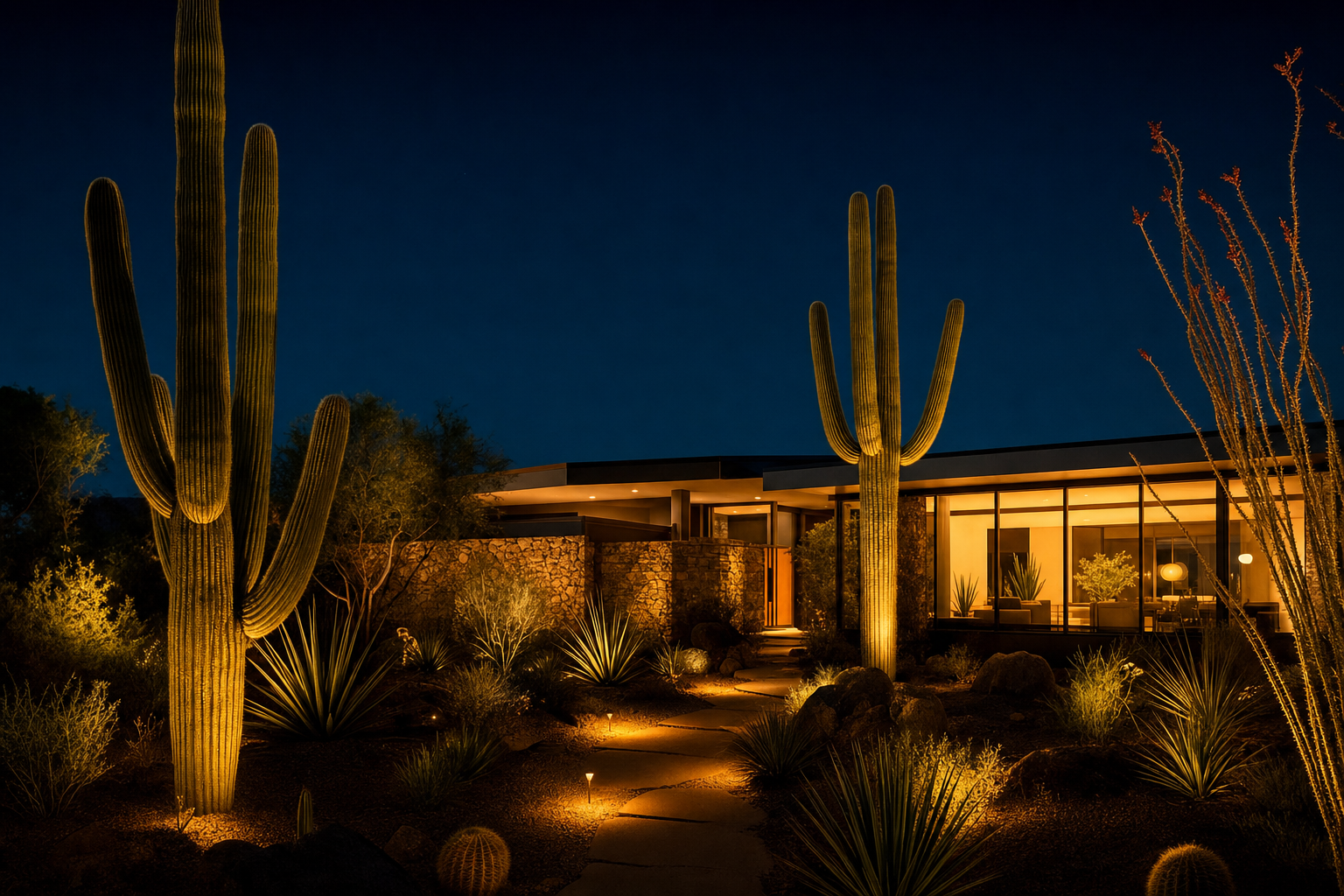 DC Ranch Master Planned Community Gateways - lighting project in DC Ranch, AZ