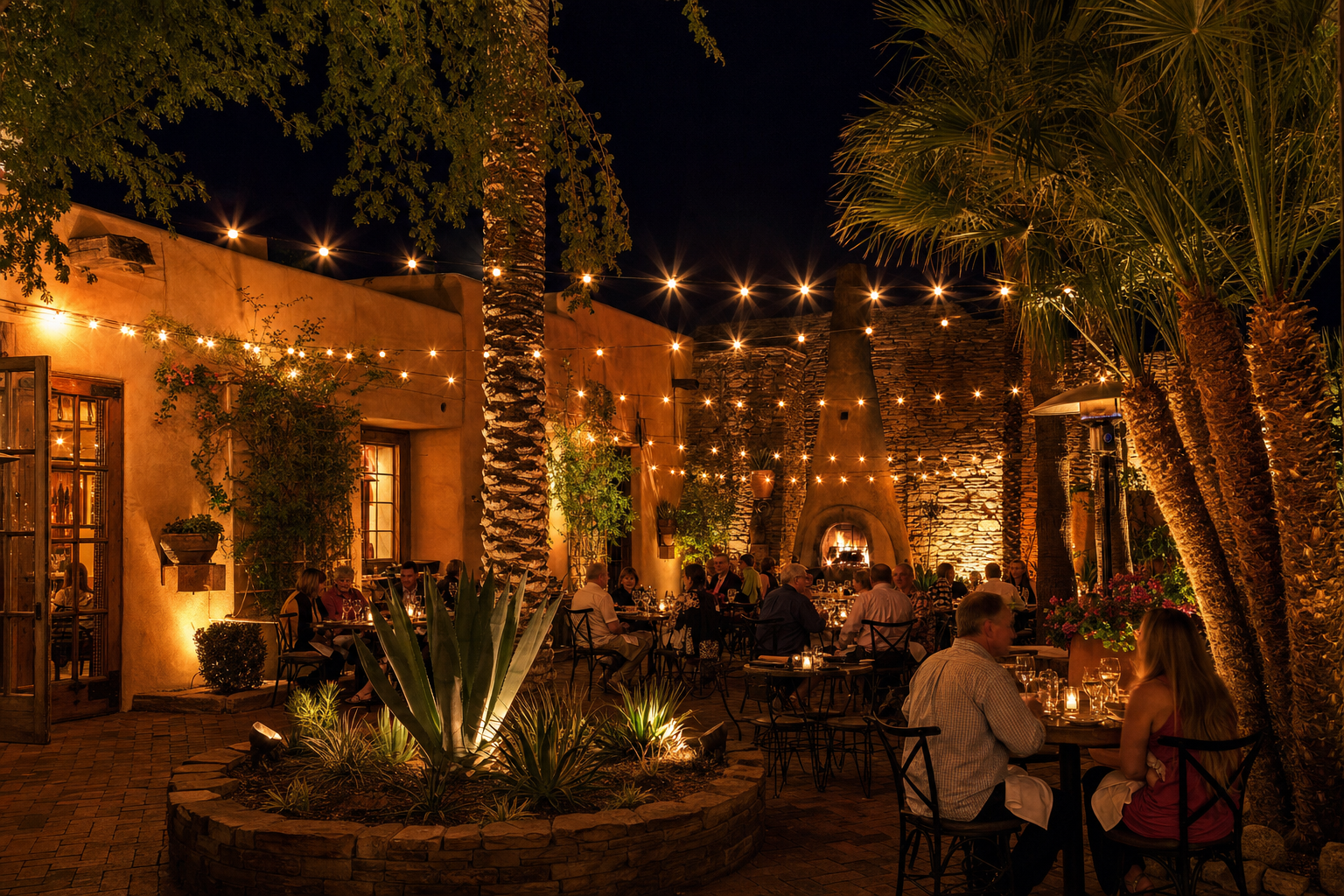 Old Town Scottsdale Retail Courtyard lighting project in Old Town Scottsdale, AZ